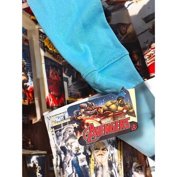 The Avengers Captain America Hoodie Boys Medium Size 8 Costume Jacket New NWT - Picture 6 of 10